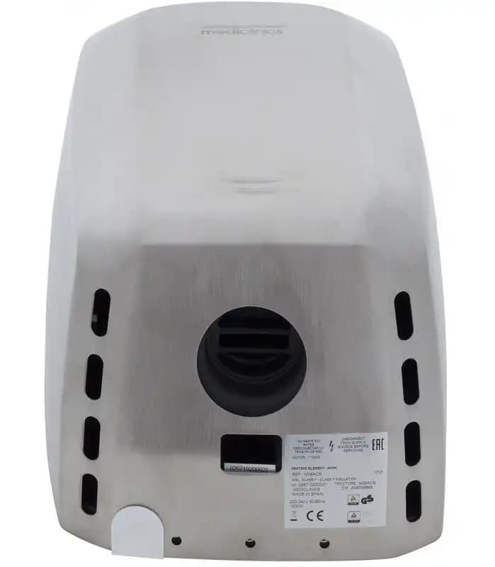 Сушилка для рук Mediclinics Macflow plus, сенсорная, 1100 Вт, хром матовый, M19ACS